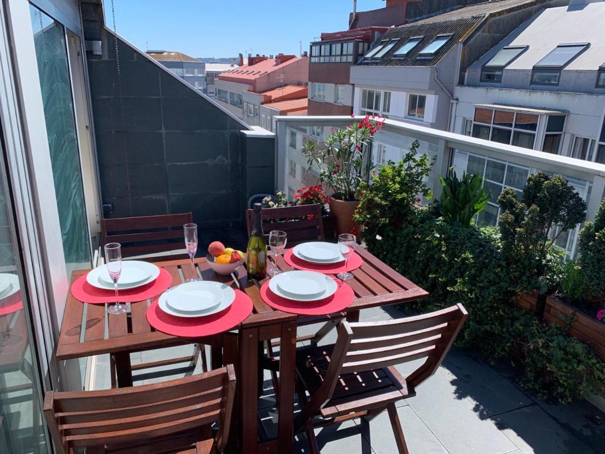 Penthouse With Terrace And Views Near Oza'S Beach Daire A Coruña Dış mekan fotoğraf